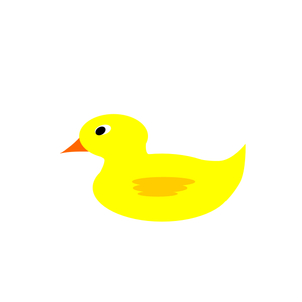 SVG yellow rubber ducky 2