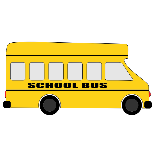 SVG Yellow school bus