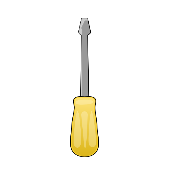 SVG Yellow screwdriver