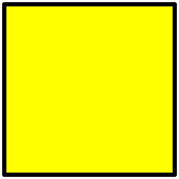 SVG Yellow signal flag