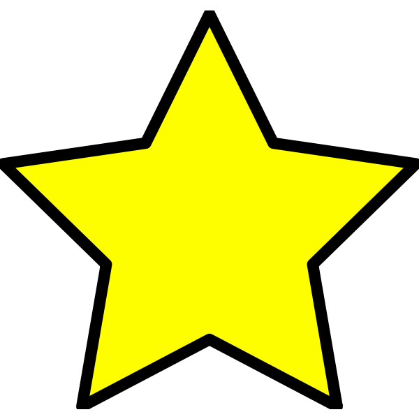 SVG Yellow star image