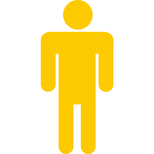 SVG Yellow stick man