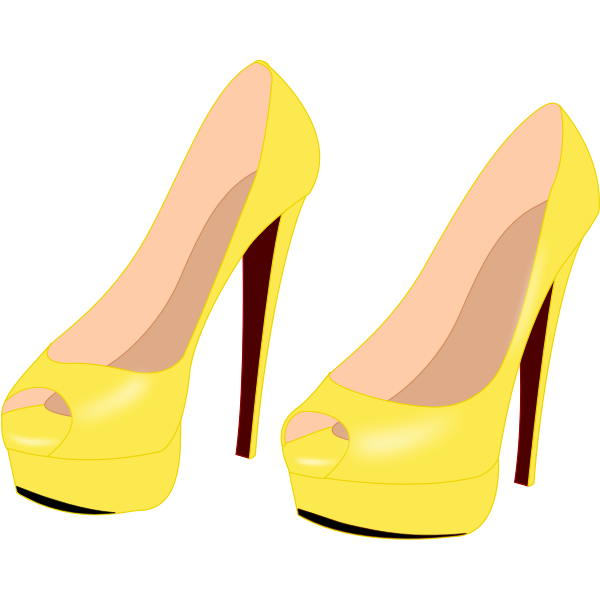SVG Yellow stilettos