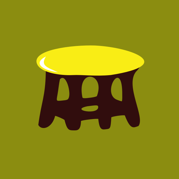 SVG Yellow stool
