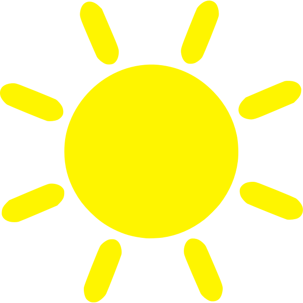 SVG Yellow Sun icon