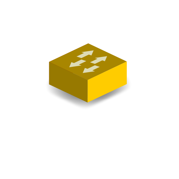SVG Yellow switch vector clip art