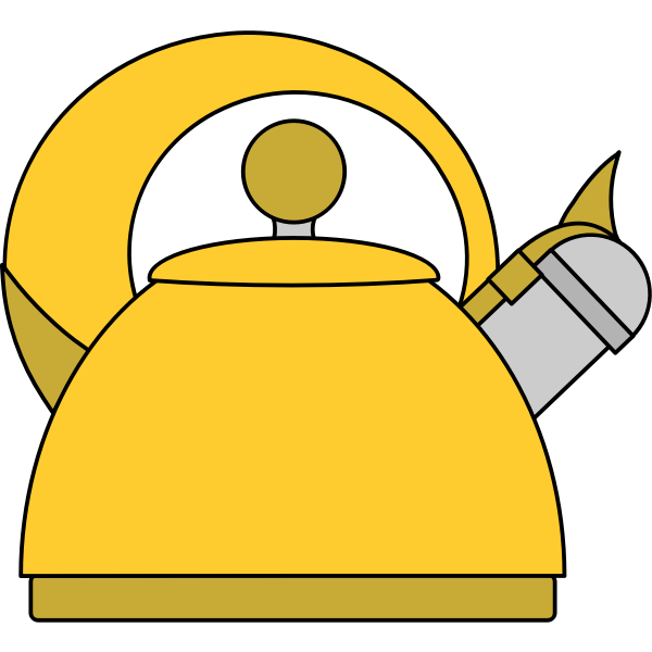 SVG Yellow teapot