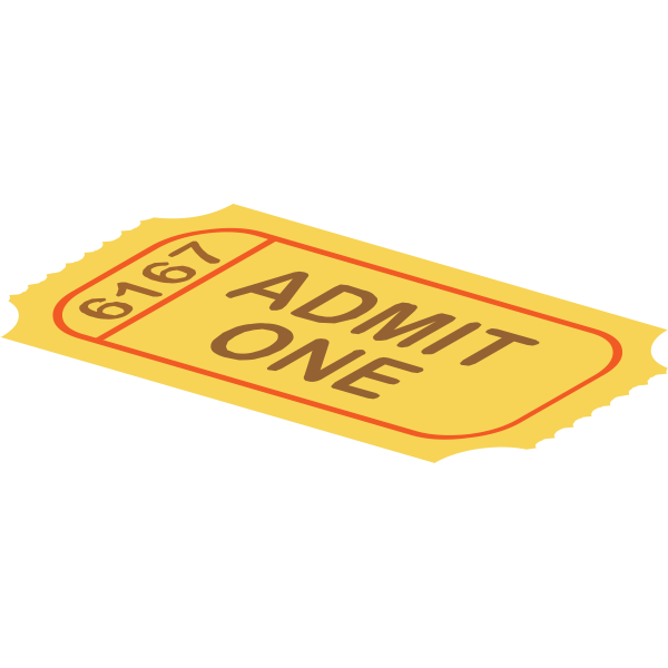 SVG Yellow ticket