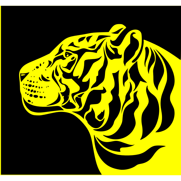 SVG Yellow tiger