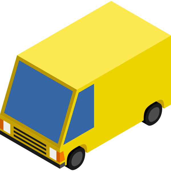 SVG Yellow van