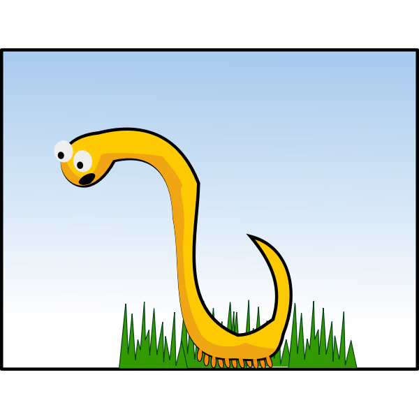 SVG Yellow worm