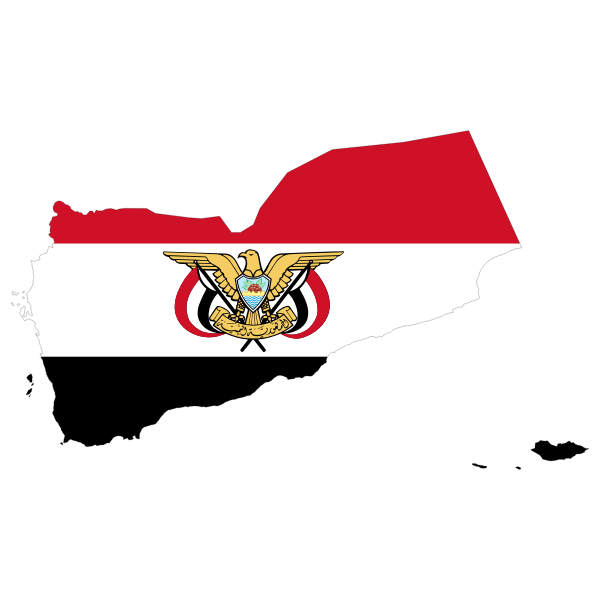 SVG Yemen map flag