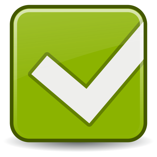 SVG Yes tick icon vector image