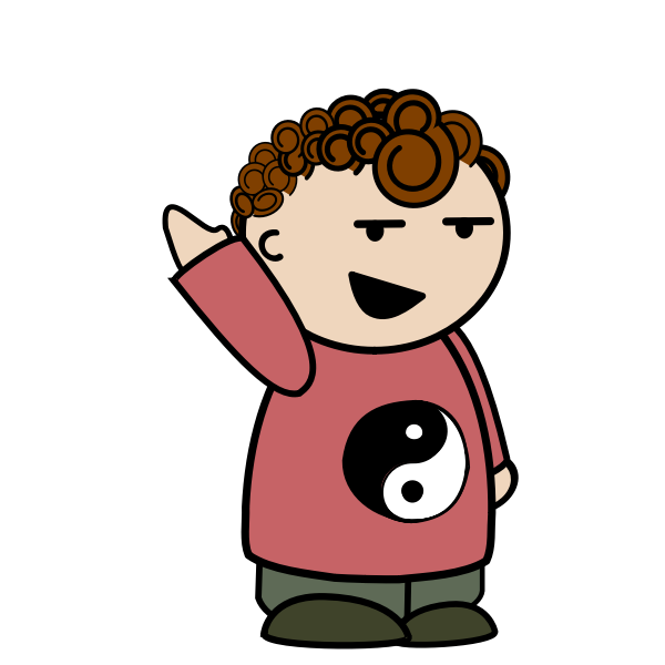 SVG Yin yang kid