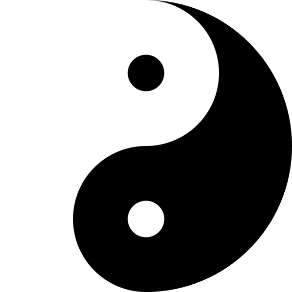 SVG Yin yang vector image