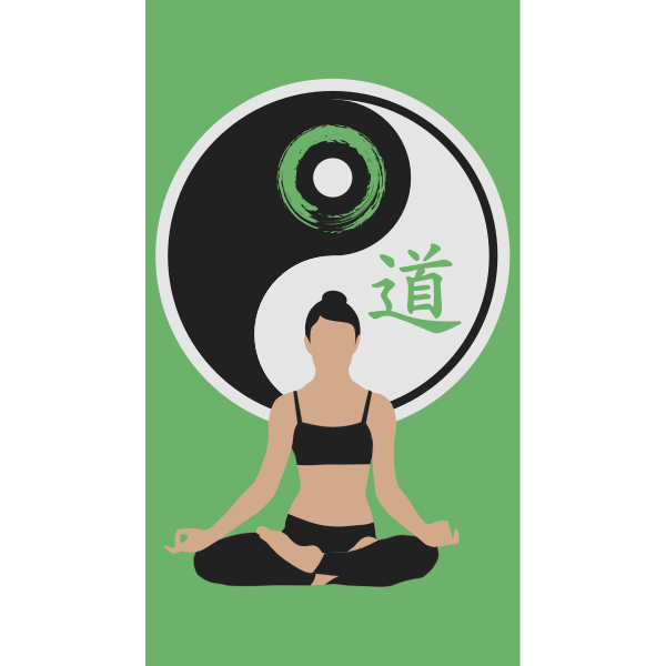 SVG Yoga exercise logotype