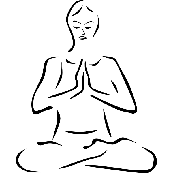 SVG Yoga Poses stylized