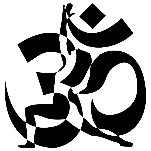 SVG Yoga with Om symbol