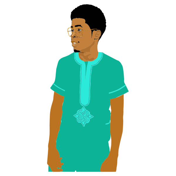 SVG Young black Mman