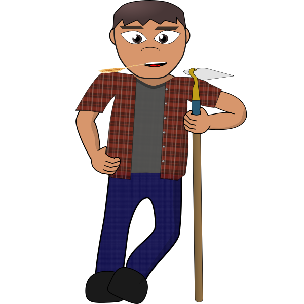 SVG Young farmer