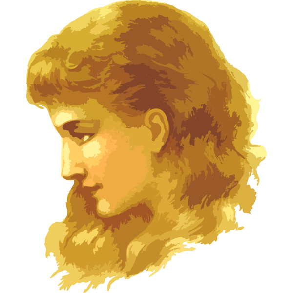 SVG Young lady039s retro portrait