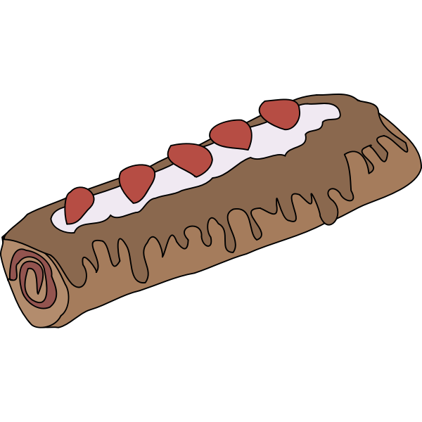 SVG Yule Log Cake