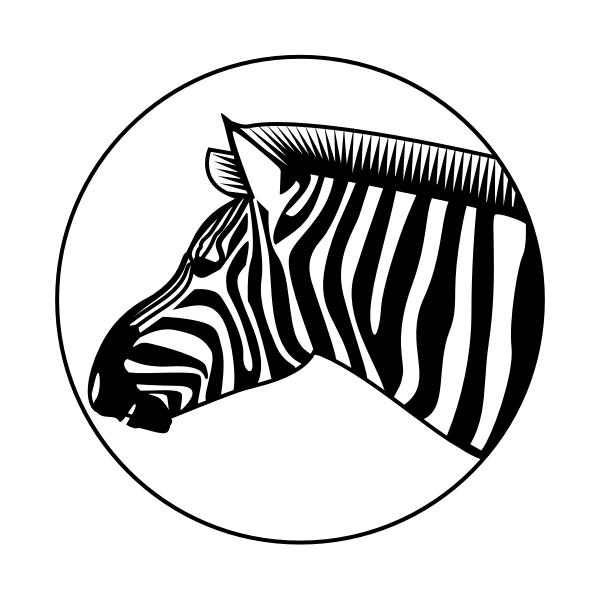 SVG Zebra animal silhouette