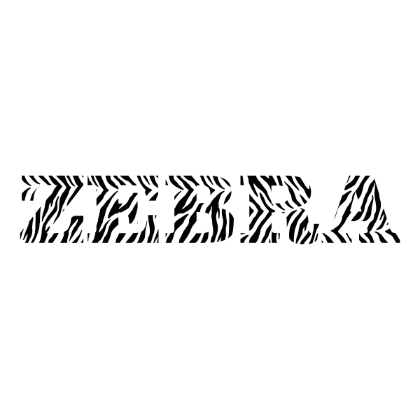 SVG Zebra Typography