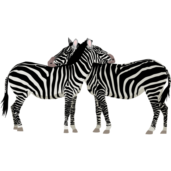 SVG Zebras monochrome art