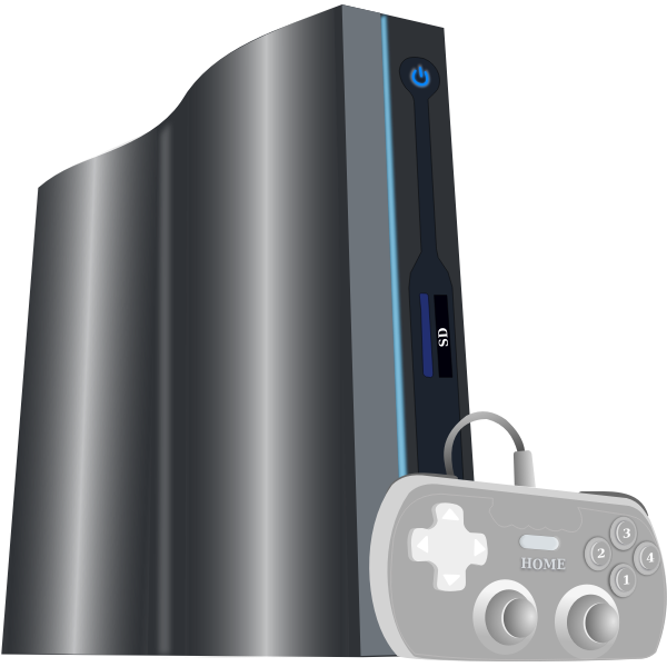 SVG Zeebo video game console vector image