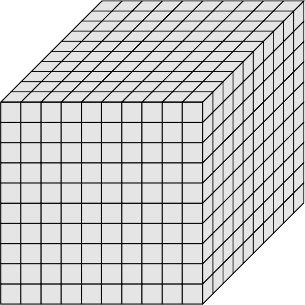 SVG Zehnersystem Wuerfel 1000