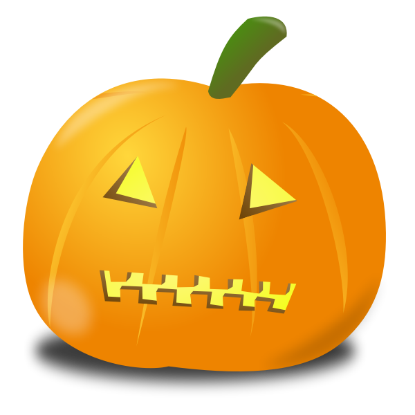 SVG Zipped pumpkin vector drawing