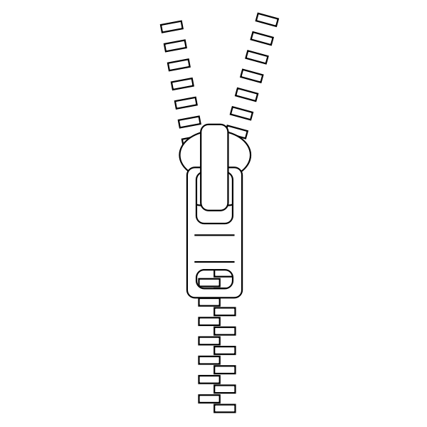 SVG Zipper