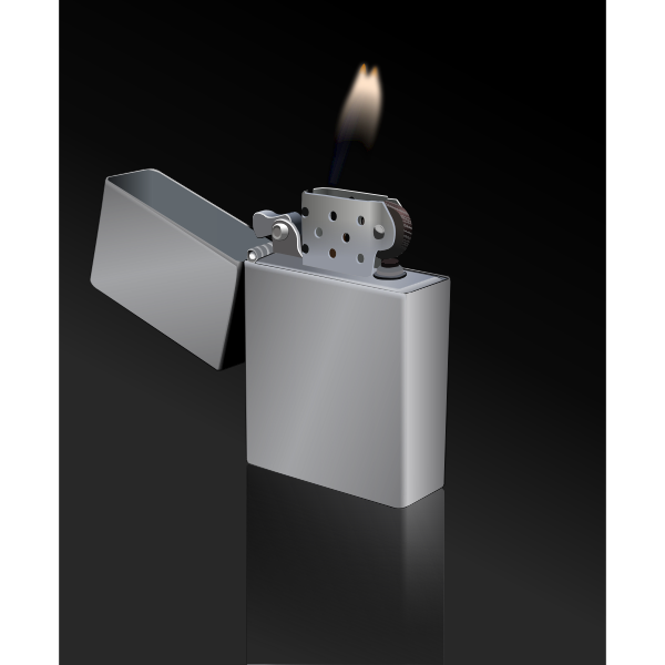 SVG Zippo lighter vector illustration