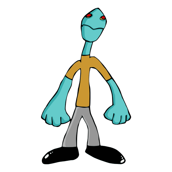 SVG Zombie Clerk 002 redrawn