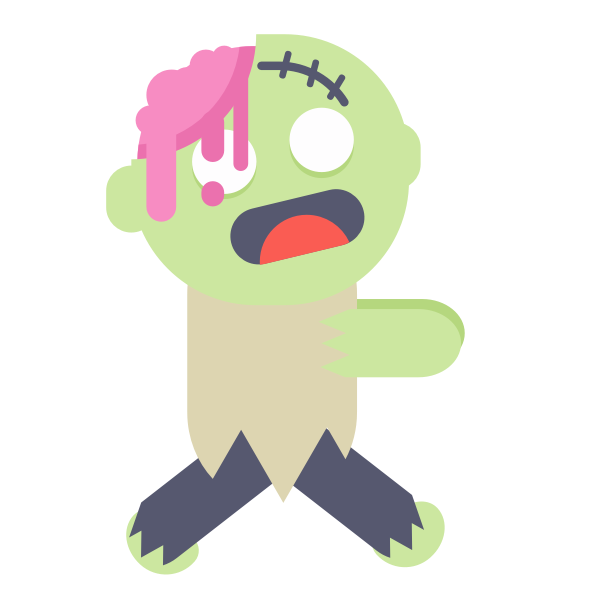 SVG Zombie flat
