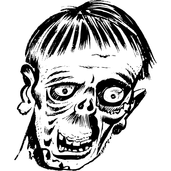 SVG Zombie head