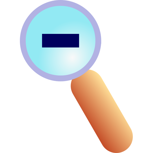 SVG Zoom out symbol