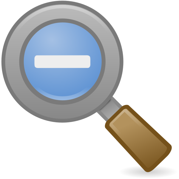 SVG Zoom out vector icon