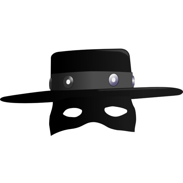 SVG Zorro hat