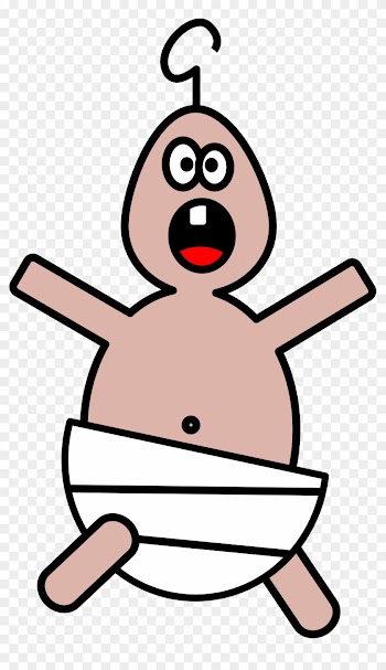 Swaddled Baby Clipart - Ugly Baby Clip Art