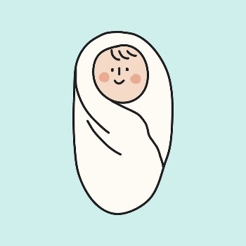 Swaddling baby collage element, newborn | Free Vector - rawpixel