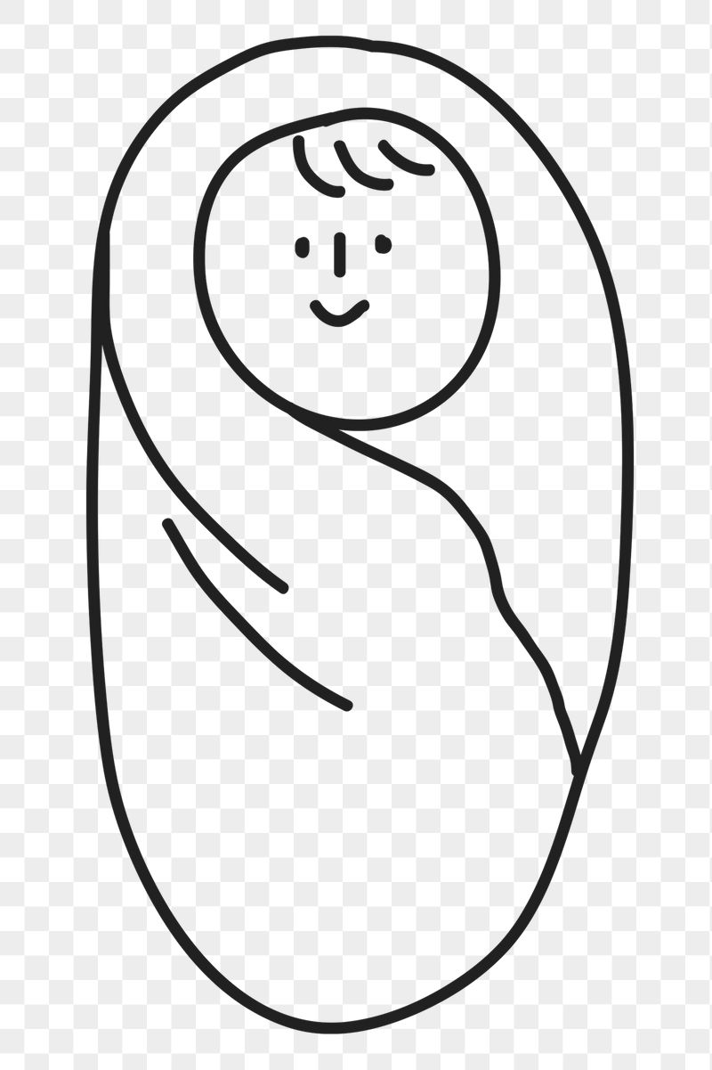 Swaddling baby png sticker, newborn, | Free PNG Illustration - rawpixel