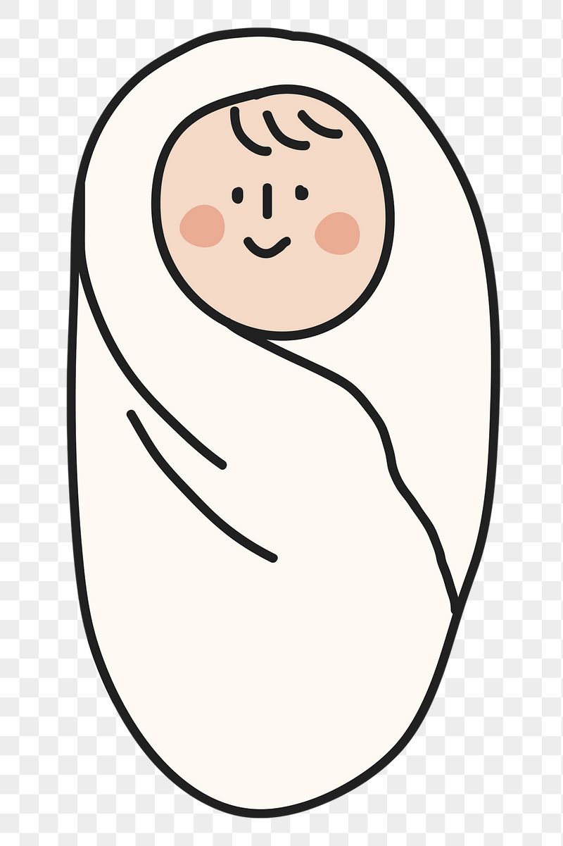 Swaddling baby png sticker, newborn | Free PNG Illustration - rawpixel