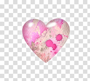 Swalk, pink and gray heart illustration transparent background PNG clipart