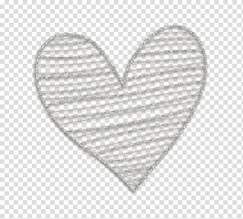 Swalk, white heart transparent background PNG clipart