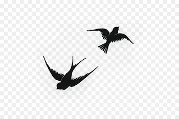 Swallow Bird Silhouette Image Portable Network Graphics - yellow gray wedding 