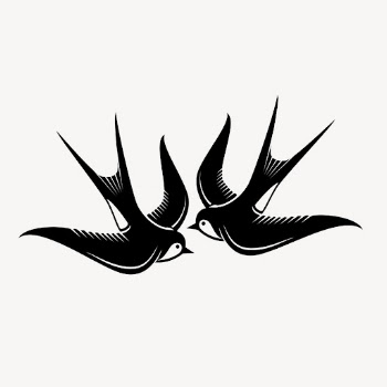 Swallows birds clipart, animal illustration. | Free Photo - rawpixel