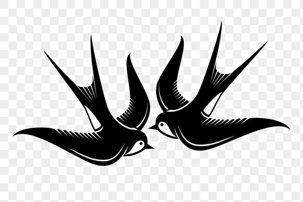 Swallows birds png sticker, animal | Free PNG - rawpixel
