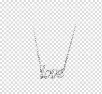 Swarovski AG Tmall Gold Necklace Price, Swarovski Swarovski,Lady fashion silver color word LOVE pavé pendant transparent background PNG clipart
